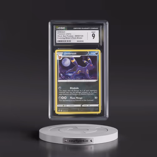 2017 Black Star Promos - Sword & Shield #SWSH129 Umbreon - Evolving Skies 3-Pack Blister (Cosmos Hol