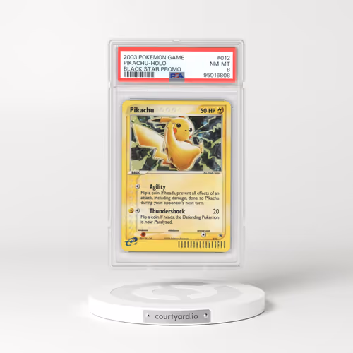 2003 Black Star Promos #012 Pikachu - C. Holo EX Series Collector's Tin (PSA 8 NM-MT)