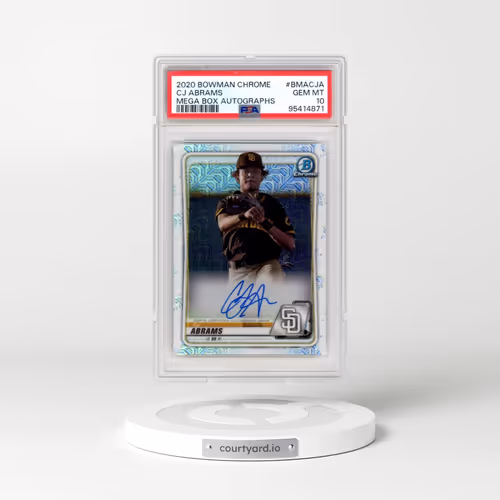 2020 Bowman Chrome Mega Box Autographs #BMACJA CJ Abrams (PSA 10 GEM MINT)