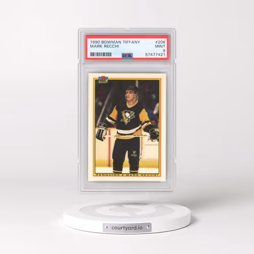 1990 Bowman Tiffany #206 Mark Recchi (PSA 9 MINT)