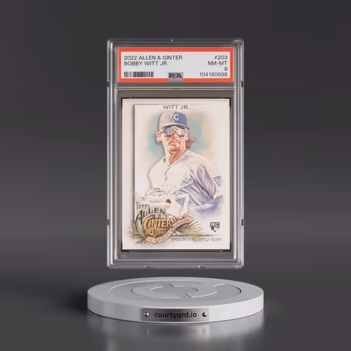 2022 Topps Allen & Ginter #203 Bobby Witt Jr. (PSA 8 NM-MT)