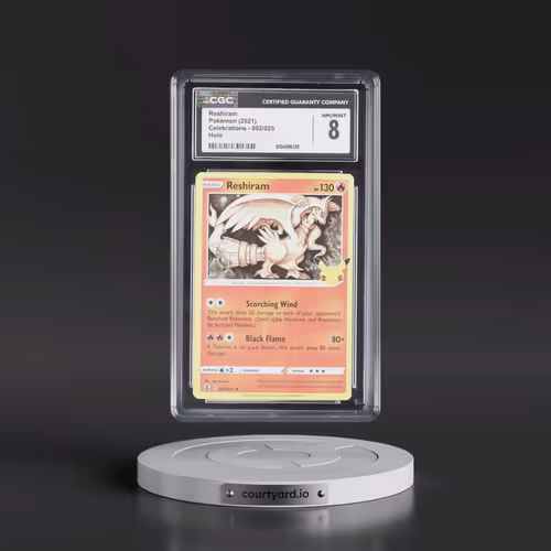 2021 Celebrations #002/025 Reshiram - Holo (CGC 8 NM-MT)