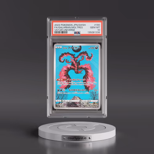 2022 Pokémon Sword & Shield Vstar Universe #190 Galarian Moltres - Full Art (PSA 10 GEM MINT)