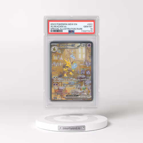 2023 Pokémon Mew EN-151 #201 Alakazam EX - Holo Special Illustration Rare (PSA 10 GEM MINT)