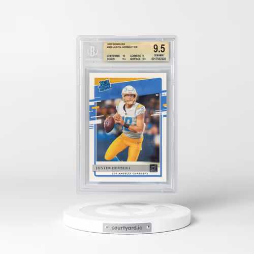 2020 Panini Donruss #303 Justin Herbert (BGS 9.5 GEM MINT)