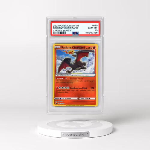 2023 Pokémon Sword and Shield Crown Zenith #020 Radiant Charizard - Holo (PSA 10 GEM MINT)