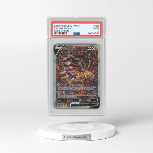 2022 Pokémon Sword & Shield Lost Origin #186 Giratina V - Holo Full Art (PSA 9 MINT)