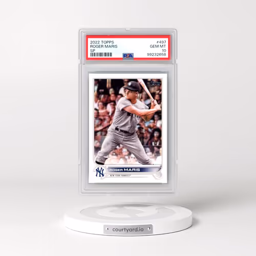 2022 Topps #497 Roger Maris - Series 2-SP (PSA 10 GEM MINT)