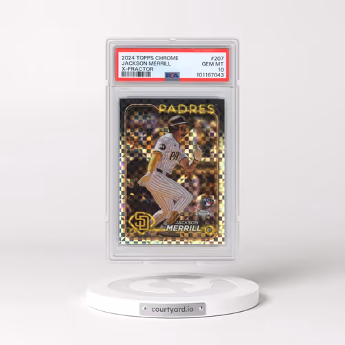 2024 Topps Chrome #207 Jackson Merrill - X-Fractor (PSA 10 GEM MINT)