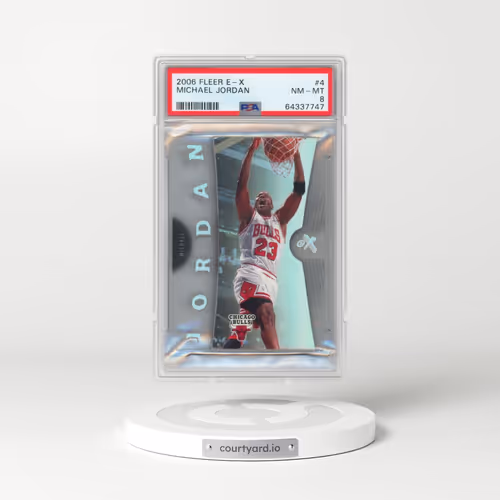 2006 Fleer E-X #4 Michael Jordan (PSA 8 NM-MT)