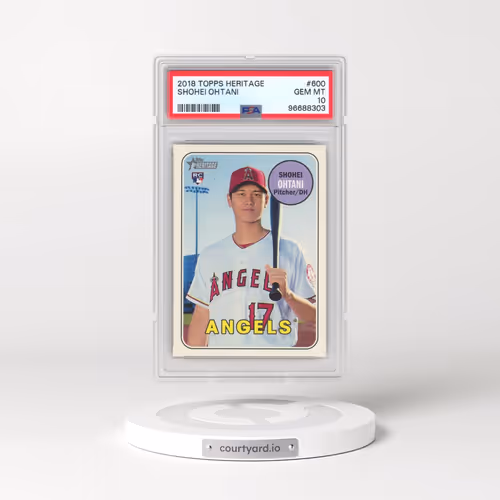 2018 Topps Heritage #600 Shohei Ohtani (PSA 10 GEM MINT)