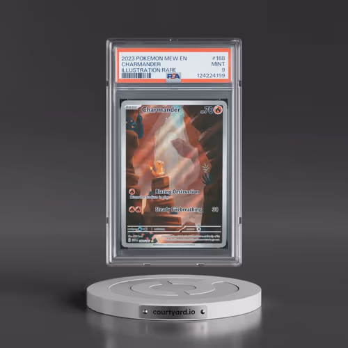 2023 Pokémon Mew EN-151 #168 Charmander - Illustration Rare (PSA 9 MINT)