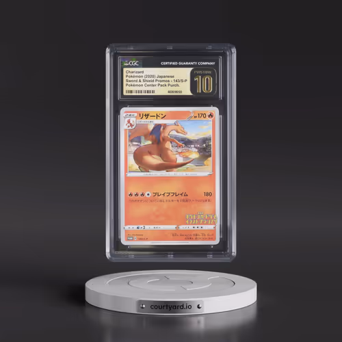 2019 Sword & Shield Promos #143/S-P Charizard - Pokémon Center Pack Purchase (CGC 10 PRISTINE)