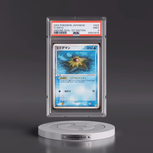 2004 Pokémon Undone Seal #022 Staryu - 1st Edition (PSA 9 MINT)