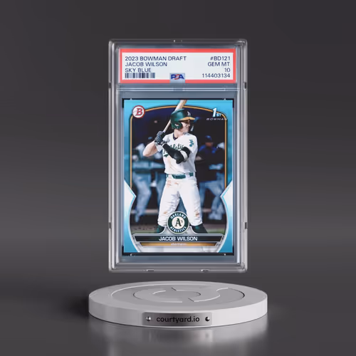 2023 Bowman Draft #BD121 Jacob Wilson - Sky Blue (PSA 10 GEM MINT)