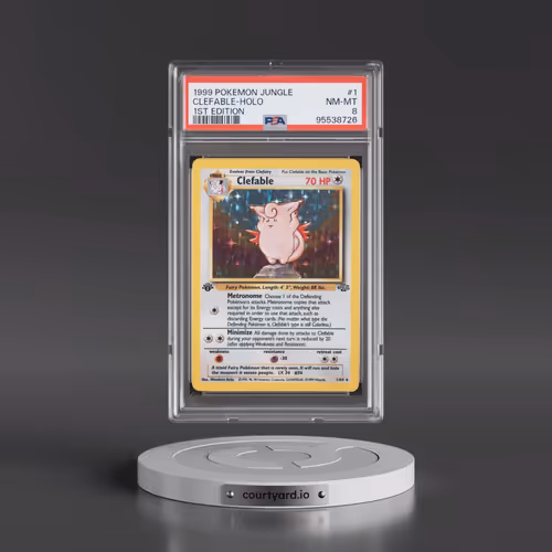 1999 Pokémon Jungle #1 Clefable - 1st Edition Holo (PSA 8 NM-MT)