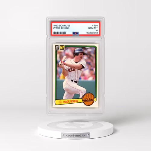 1983 Donruss #586 Wade Boggs (PSA 10 GEM MINT)
