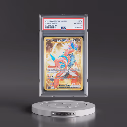 2023 Pokémon Svi EN-Scarlet & Violet #254 Koraidon EX - Holo Hyper Rare (PSA 10 GEM MINT)