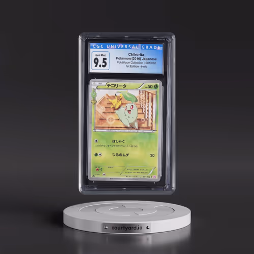2016 Pok^Kyun Collection #001/032 Chikorita - 1st Edition Holo (CGC 10 GEM MINT)