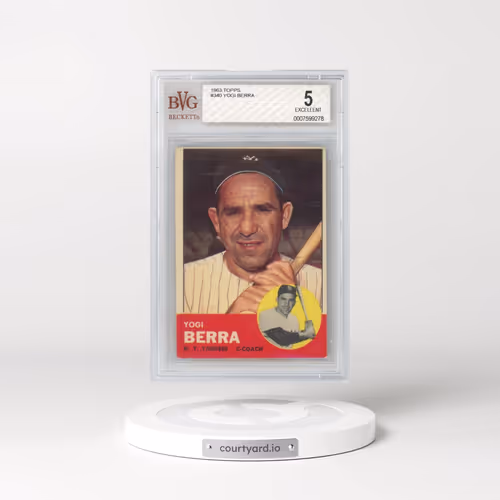 1963 Topps #340 Yogi Berra (BVG 5 EX)