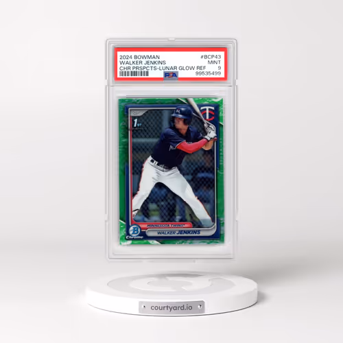 2024 Bowman Chrome Prospects #BCP43 Walker Jenkins - Lunar Glow Refractor (PSA 9 MINT)
