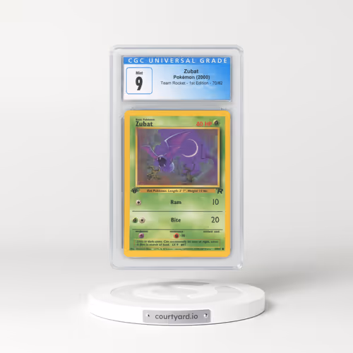 2000 Team Rocket #70/82 Zubat - 1st Edition 1st Edition (CGC 9 MINT)