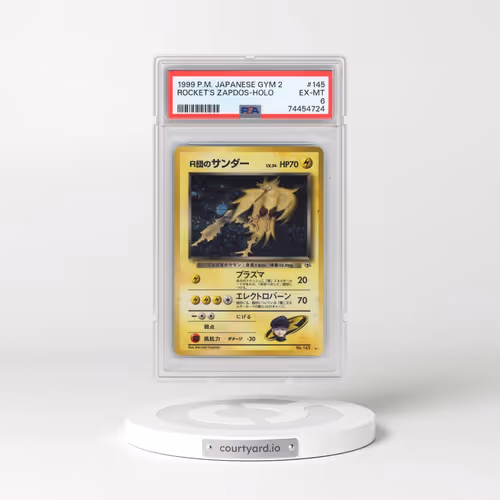 1999 Pokémon Gym 2 #145 Rocket's Zapdos - Holo (PSA 6 EX-MT)