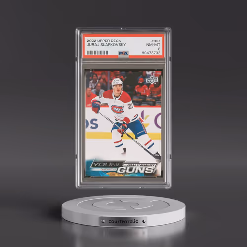 2022 Upper Deck #451 Juraj Slafkovsky (PSA 8 NM-MT)