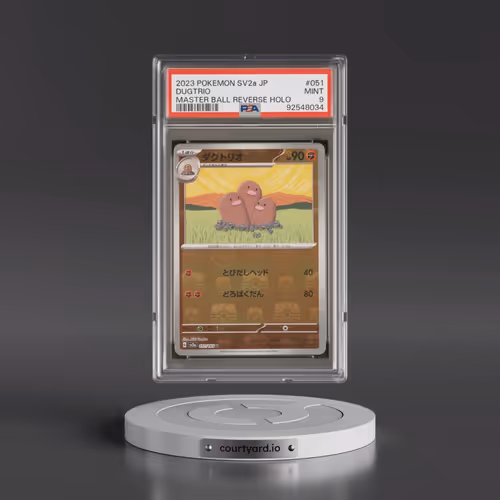 2023 Pokémon Sv2a-Pokémon 151 #051 Dugtrio - Reverse Holo Master Ball (PSA 9 MINT)