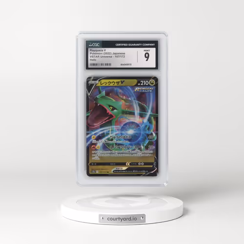 2022 VSTAR Universe #107/172 Rayquaza V - Holo (CGC 9 MINT)