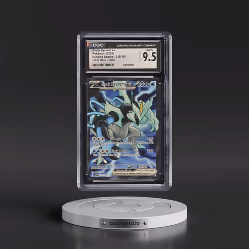 2024 Surging Sparks - SSP EN #218/191 Black Kyurem ex - Ultra Rare Holo (CGC 9.5 MINT+)