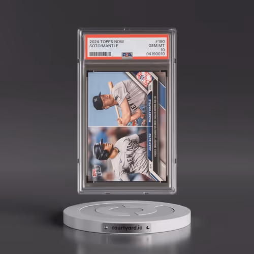 2024 Topps Now #190 Juan Soto/Mickey Mantle (PSA 10 GEM MINT)