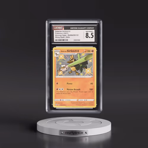 2021 Shining Fates #SV064/SV122 Galarian Sirfetch'd - Shiny Rare Holo (CGC 8.5 NM-MT+)