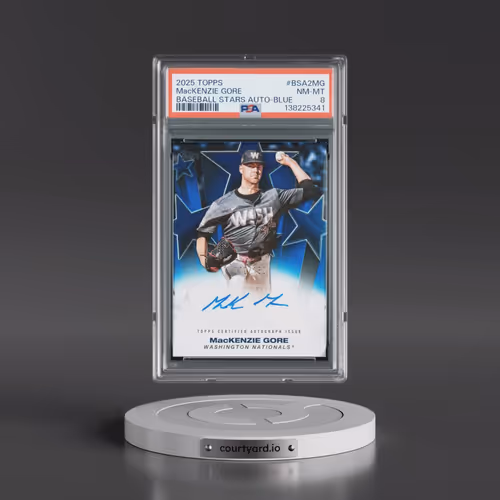 2025 Topps Baseball Stars Autographs #BSA2MG MacKenzie Gore - Series 2-Blue (PSA 8 NM-MT)