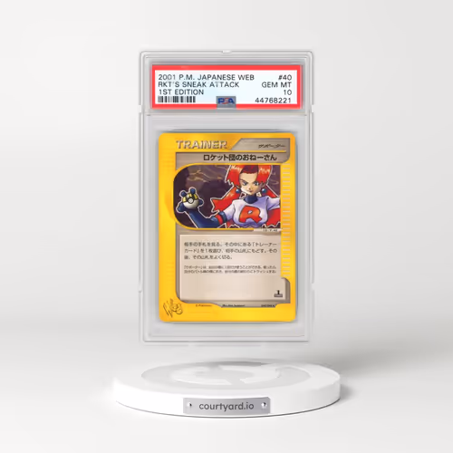 2001 Pokémon Web #040 Rocket's Sneak Attack - 1st Edition (PSA 10 GEM MINT)