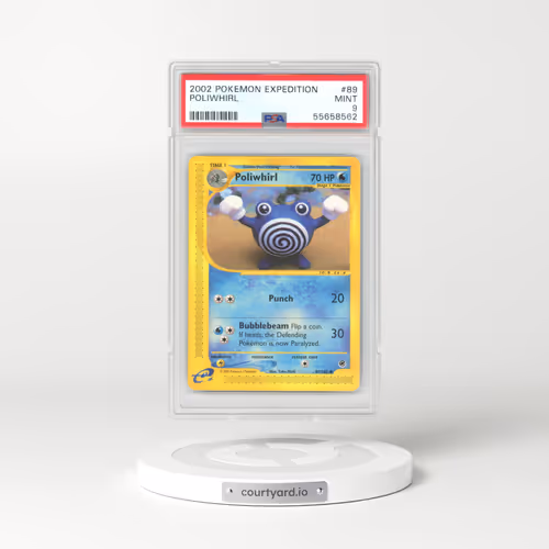 2002 Expedition #89 Poliwhirl - e-Card Symbol (PSA 9 MINT)