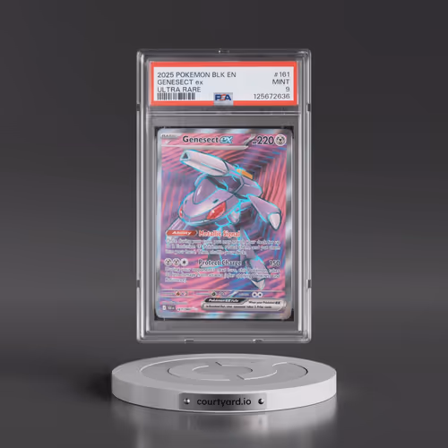 2025 Pokémon Blk EN-Black Bolt #161 Genesect EX - Holo Ultra Rare (PSA 9 MINT)