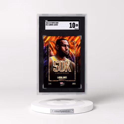 2024 Topps Now #12 LeBron James (SGC 10 GEM MINT)