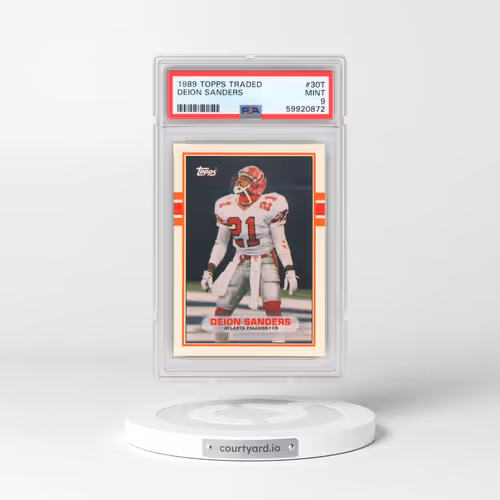 1989 Topps Traded #30T Deion Sanders (PSA 9 MINT)