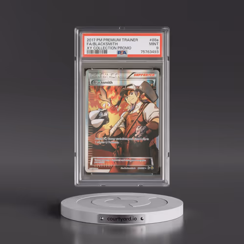 2017 Pokémon Premium Trainer XY Collection Promo #88a Blacksmith - Full Art (PSA 9 MINT)