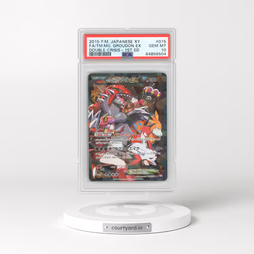2015 Magma vs. Aqua: Double Crisis #015 Team Magma's Groudon EX - 1st Edition Holo (PSA 10 GEM MINT)