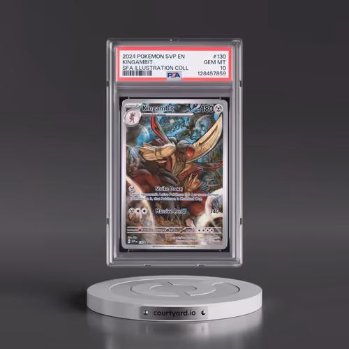 2024 Pokémon Svp EN-SV Black Star Promo #130 Kingambit - Shrouded Fable Illustration Collection (PSA