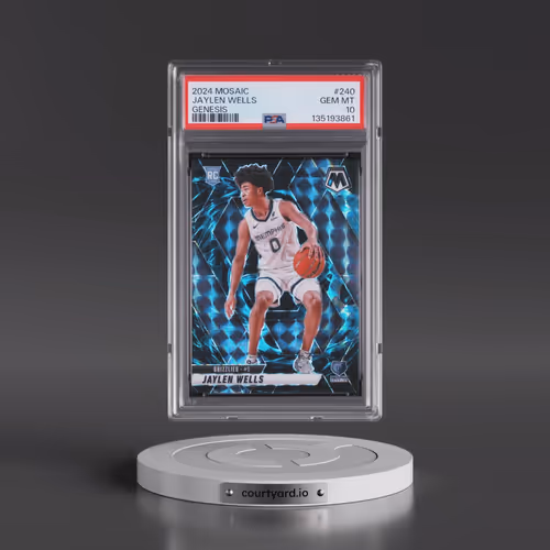 2024 Panini Mosaic #240 Jaylen Wells - Genesis (PSA 10 GEM MINT)