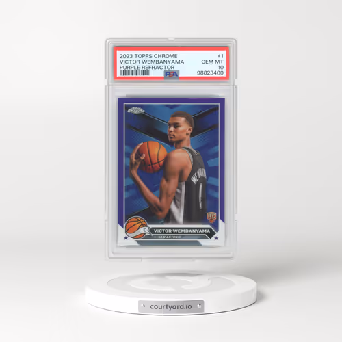 2023 Topps Chrome #1 Victor Wembanyama - Purple Refractor (PSA 10 GEM MINT)