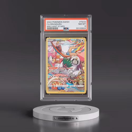 2022 Pokémon Sword & Shield Brilliant Stars #TG12 Oranguru - Full Art (PSA 8 NM-MT)