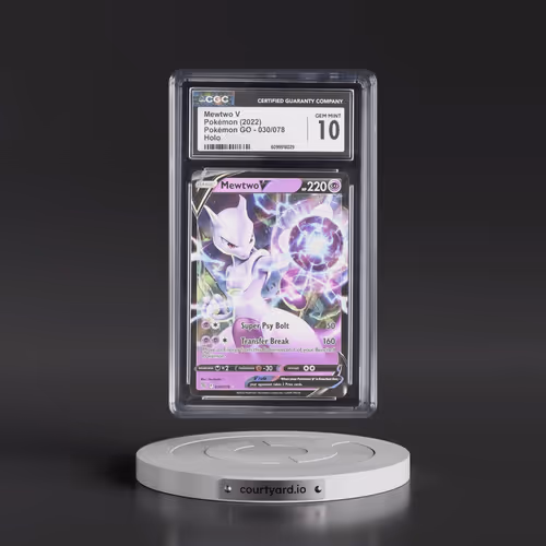 2022 Pokémon GO #030/078 Mewtwo V - Holo (CGC 10 GEM MINT)