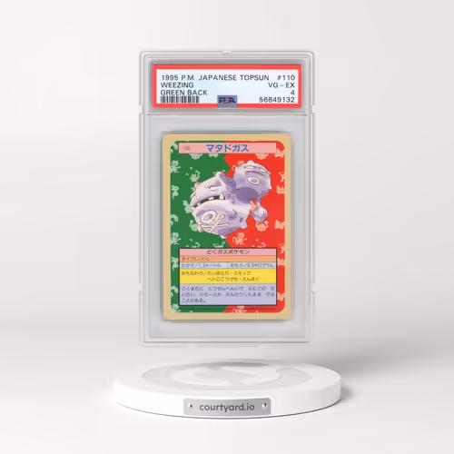 1997 Pokémon Topsun #110 Weezing - Green Back (PSA 4 VG-EX)