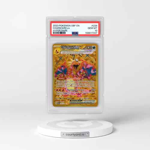 2023 Pokémon Obf EN-Obsidian Flames #228 Charizard EX - Holo Hyper Rare (PSA 10 GEM MINT)