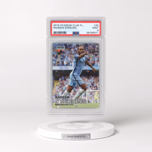 2016 Stadium Club Premier League #30 Raheem Sterling (PSA 9 MINT)
