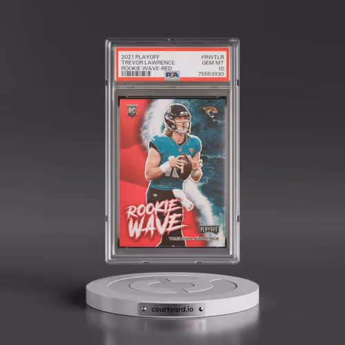 2021 Panini Playoff Rookie Wave #RWTLR Trevor Lawrence - Red (PSA 10 GEM MINT)